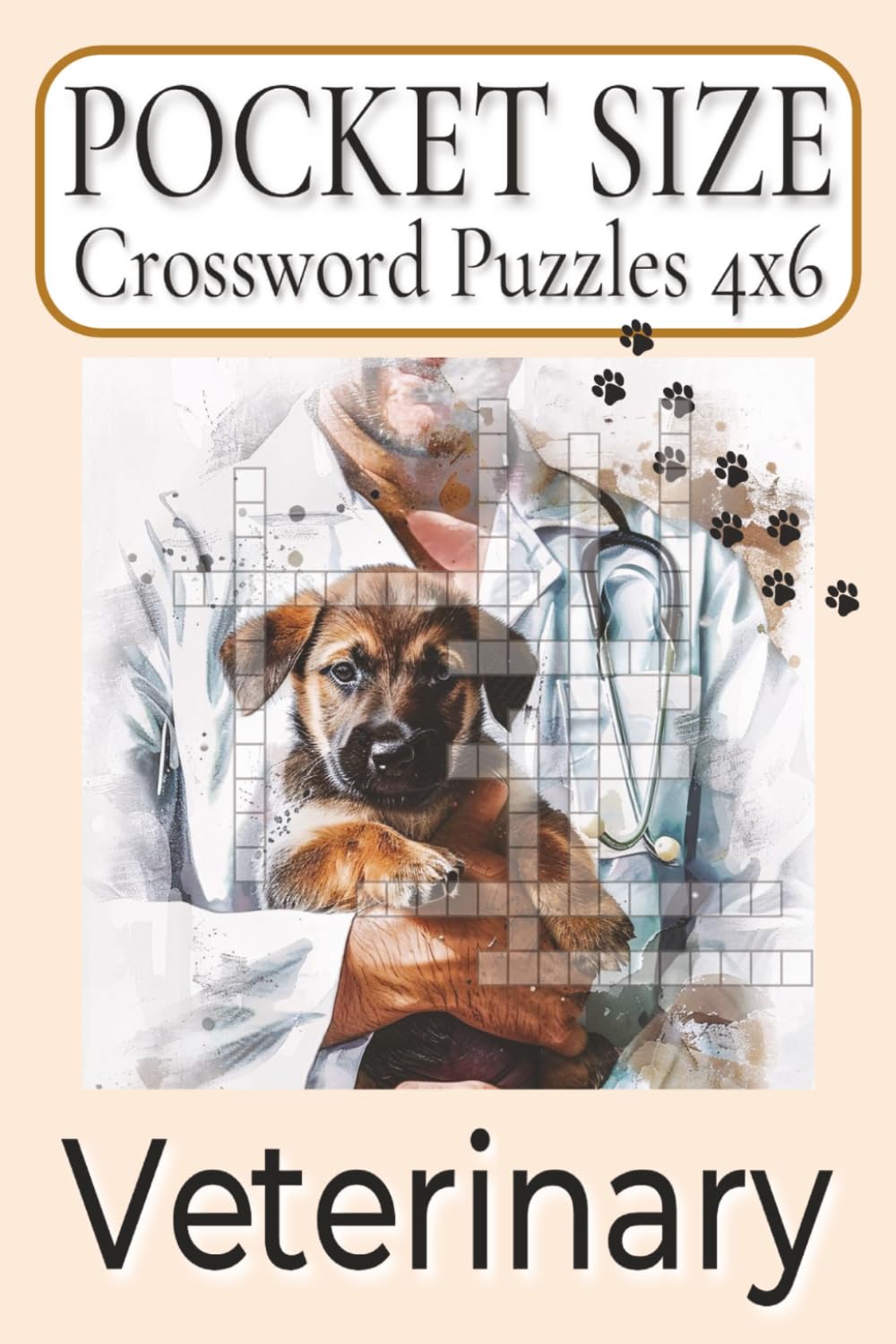 Pocket Size Word Search Books 4x6 Veterinary: Easy, Mini, Small Travel Compact Size, about Veterinarian, Zoological, Animal-medicine fan and More | ... Gift for Vacations, Holidays and Free Times
