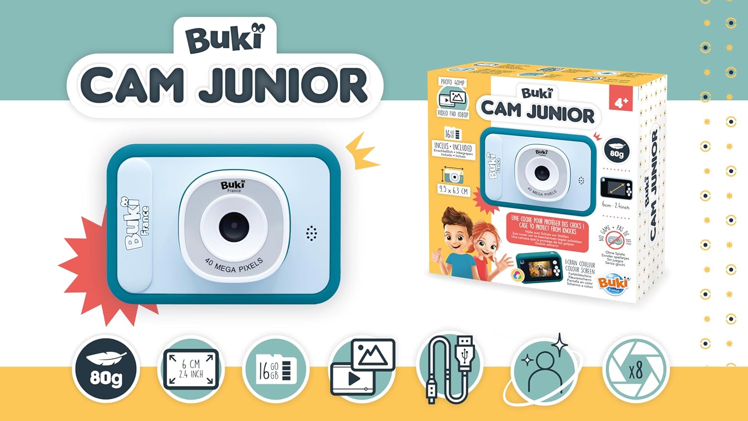 Buki France Buki CamJunior niebieski PV011