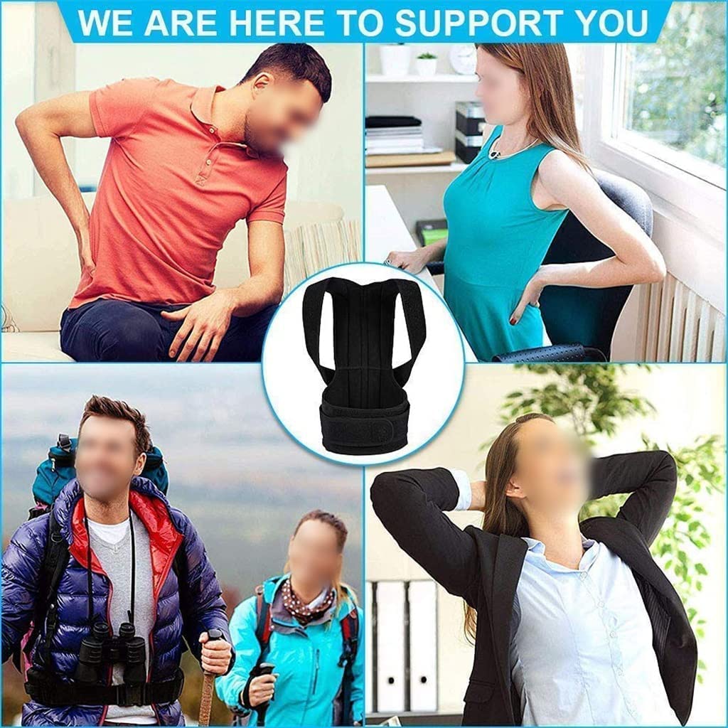 Kobieta Mężczyzna Korektor postawy Regulowane podparcie pleców Nylon Elastyczna orteza na ramię Gorset Pas na plecy Feito na China