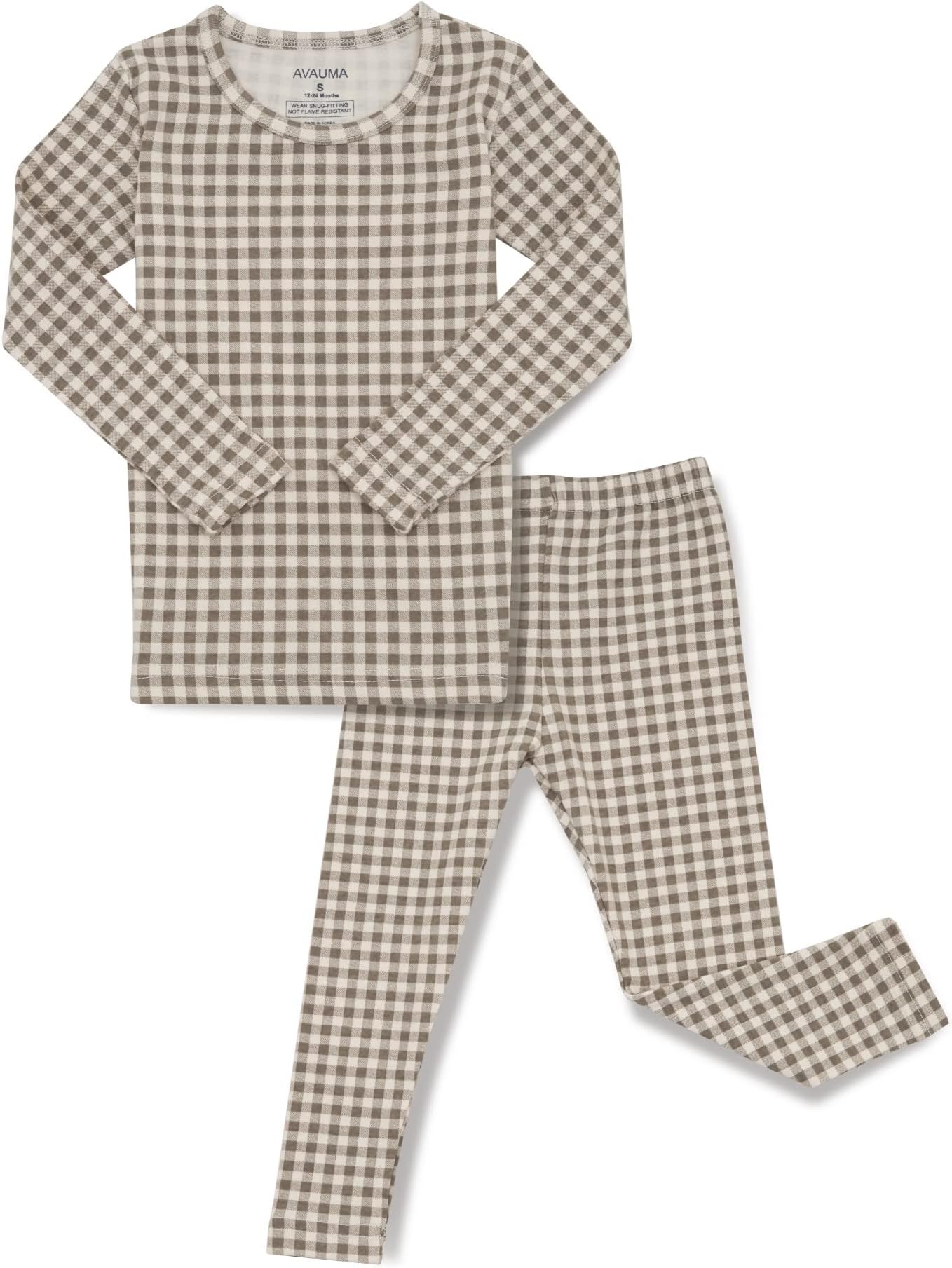 AVAUMABaby Boys Girls Pajama Set 6M-7T Kids Cute Toddler Snug fit Pattern Design Pjs Cotton Sleepwear