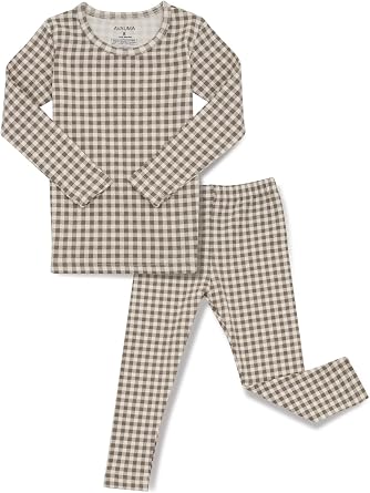 AVAUMA Baby Boys Girls Pajama Set 6M-7T Kids Cute Toddler Snug fit Pattern Design Pjs Cotton Sleepwear
