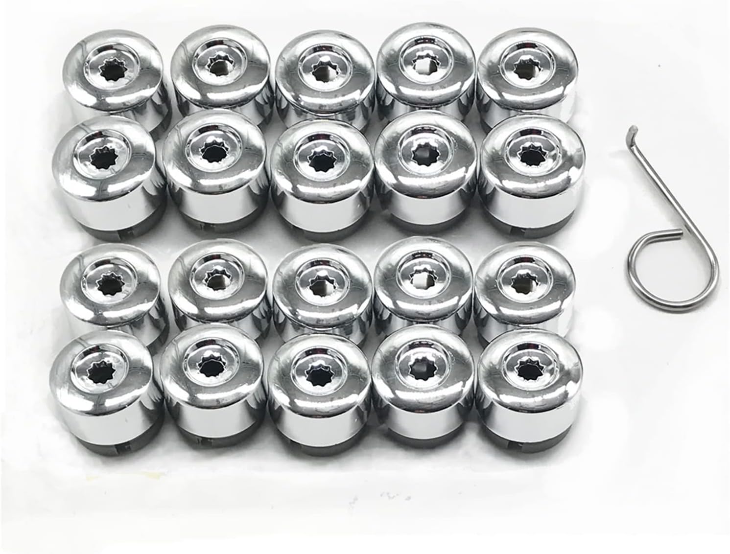 JKLOVE qun-qun 20x Wheel Lug Bolts Screw Caps Cover Fit For Volkswagen VW Touareg 2004 2005 2006 2007 2008 2009 2010 2011 2012 2013 2014 (Color Name : GGGFBGHC-SILVER)