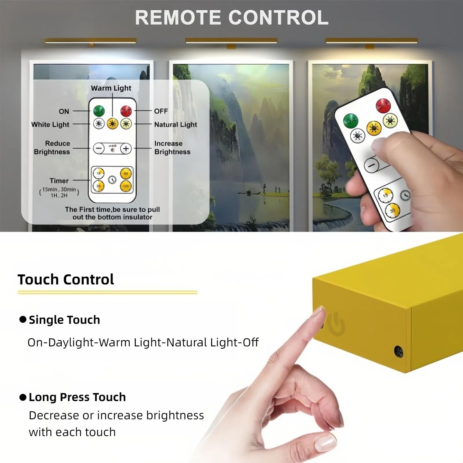 Rechargeable Picture Frame Lights for Wall,16