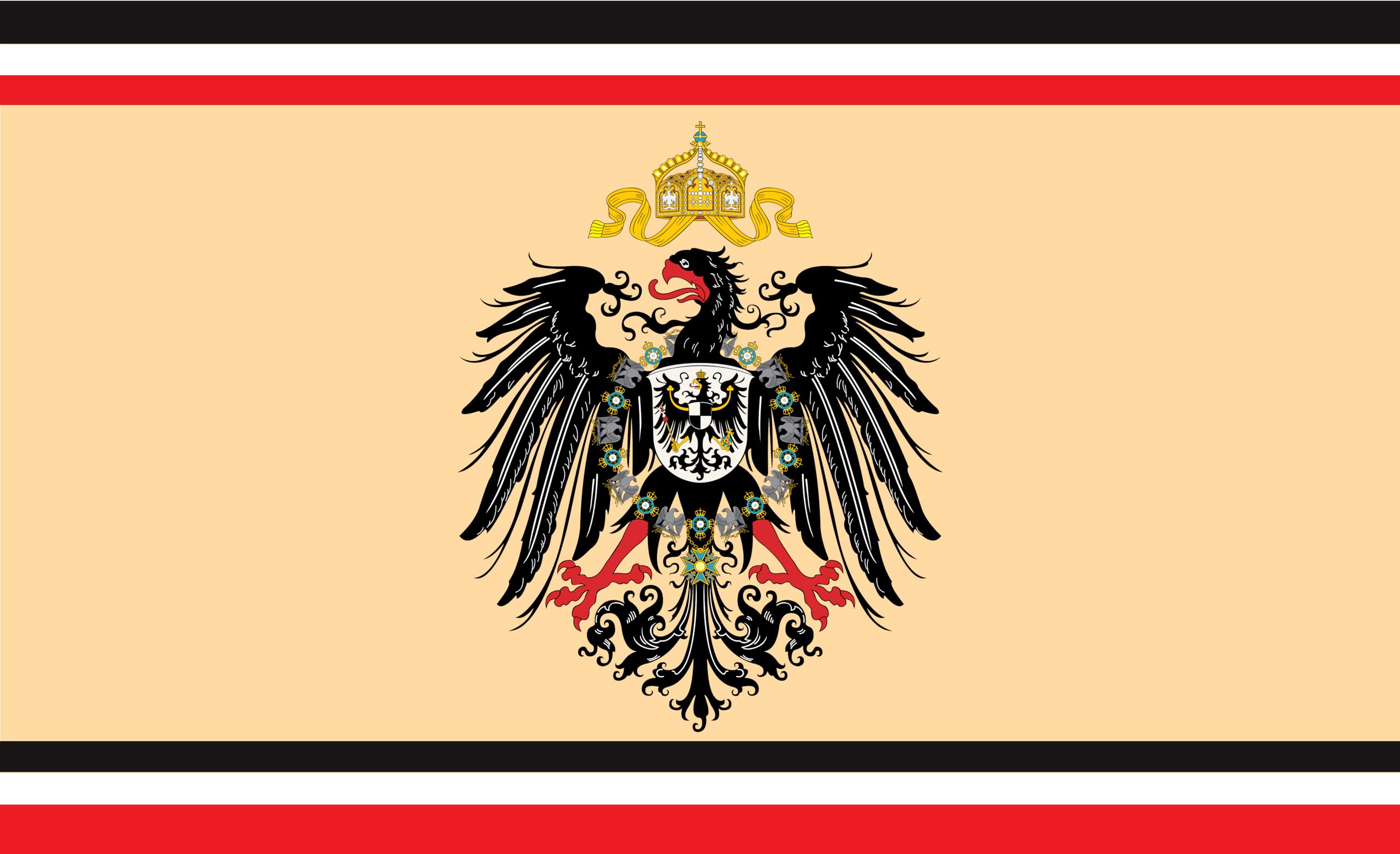 Drapeau Kayser-1889 W Empire Eagle pavillon ultra navire 335x200 cm