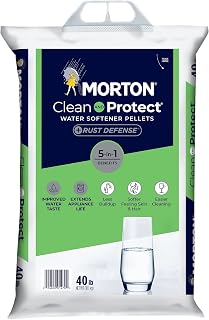 Morton Clean and Protect Plus Rust Defense Water Softener Salt Pellets 40 lb (3 Pack)