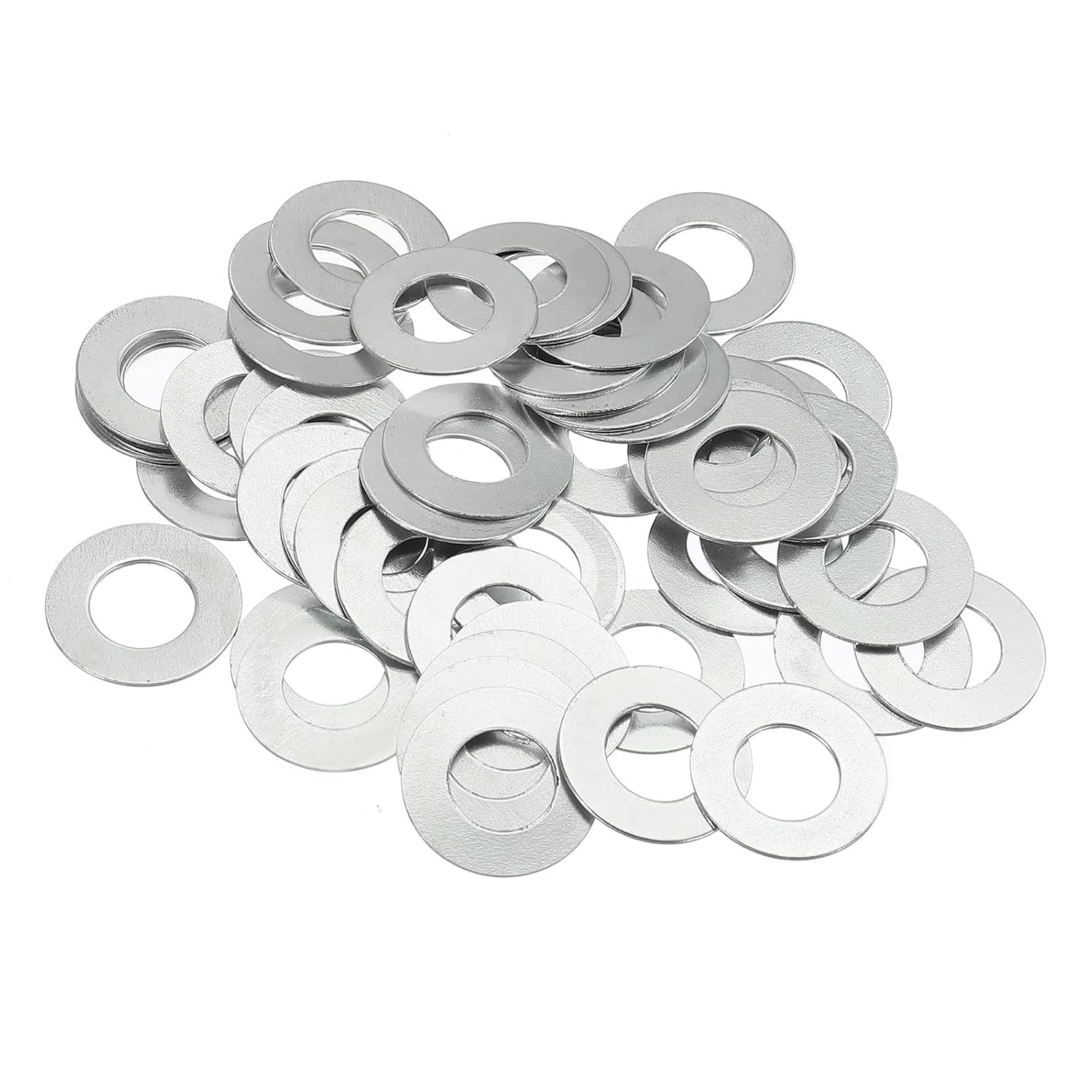 MECCANIXITY Lamp Tube Threaded Lock Nuts with Washers M10 Screw Thread Hex Fasteners for Chandelier Ceiling Light Repair Assembly DIY Hardware, Pack of 150