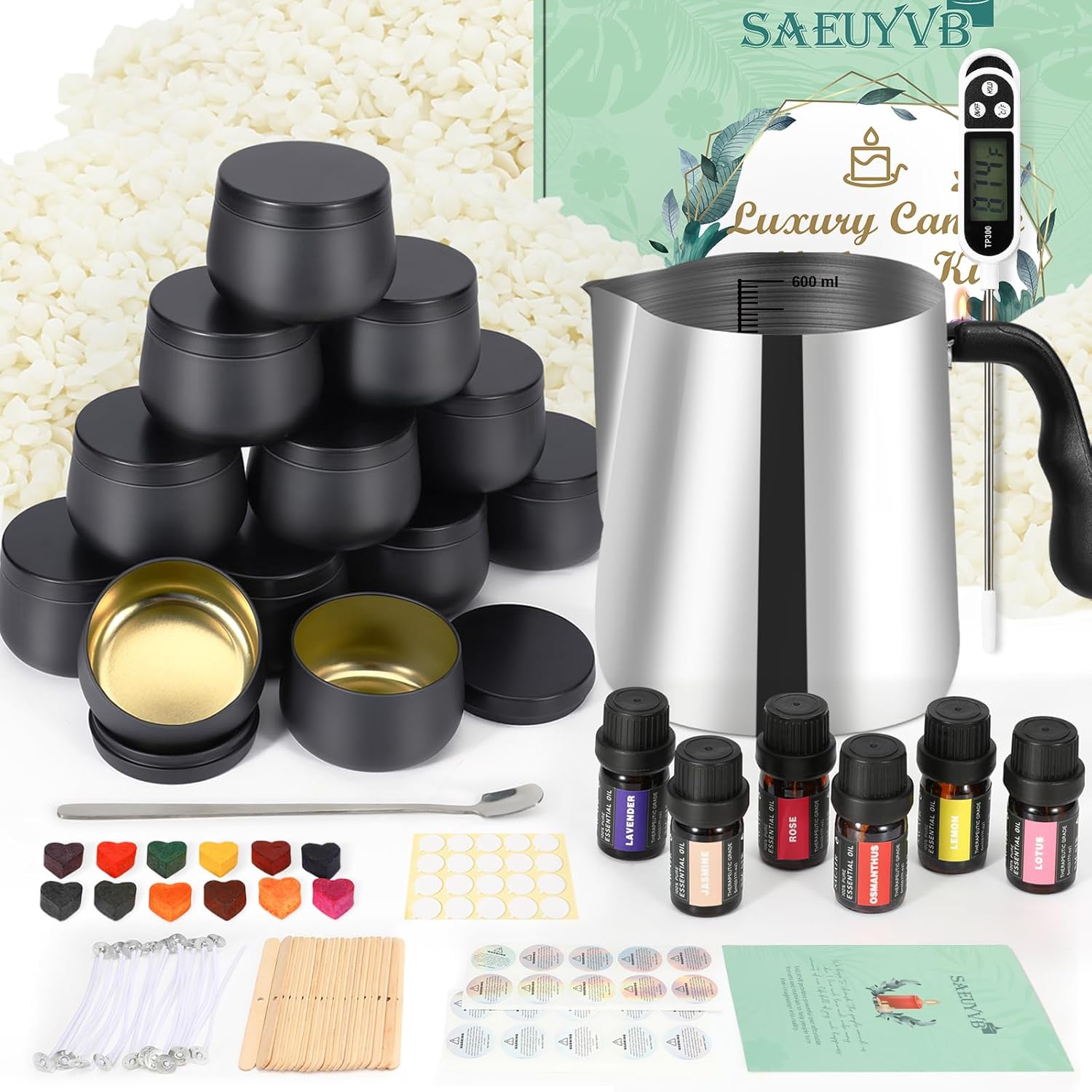 SAEUYVB Candle Making Kit for Adults Full Set Candle