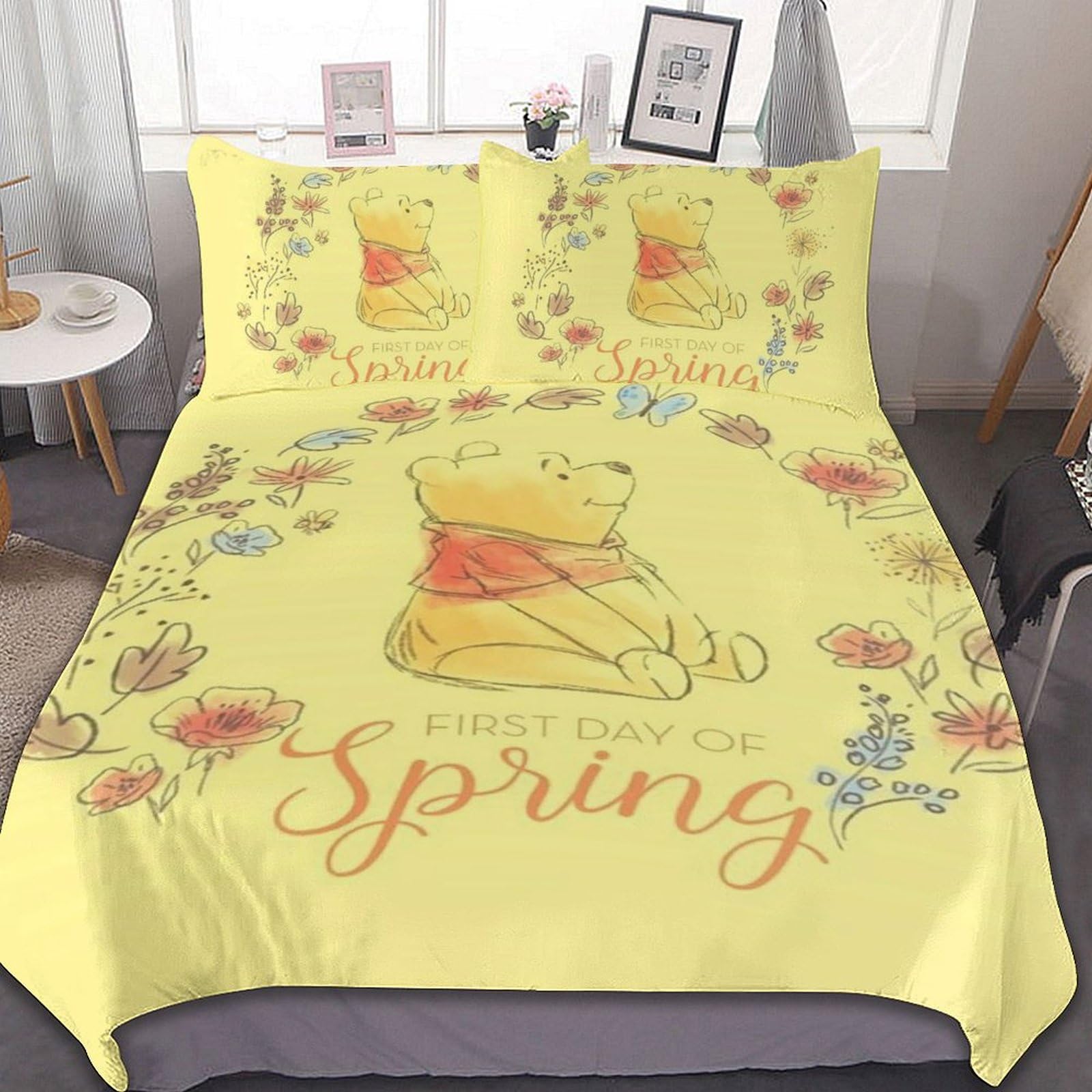 Amazon｜【3点セット】プー くまのプーさん 布団カバー 寝具