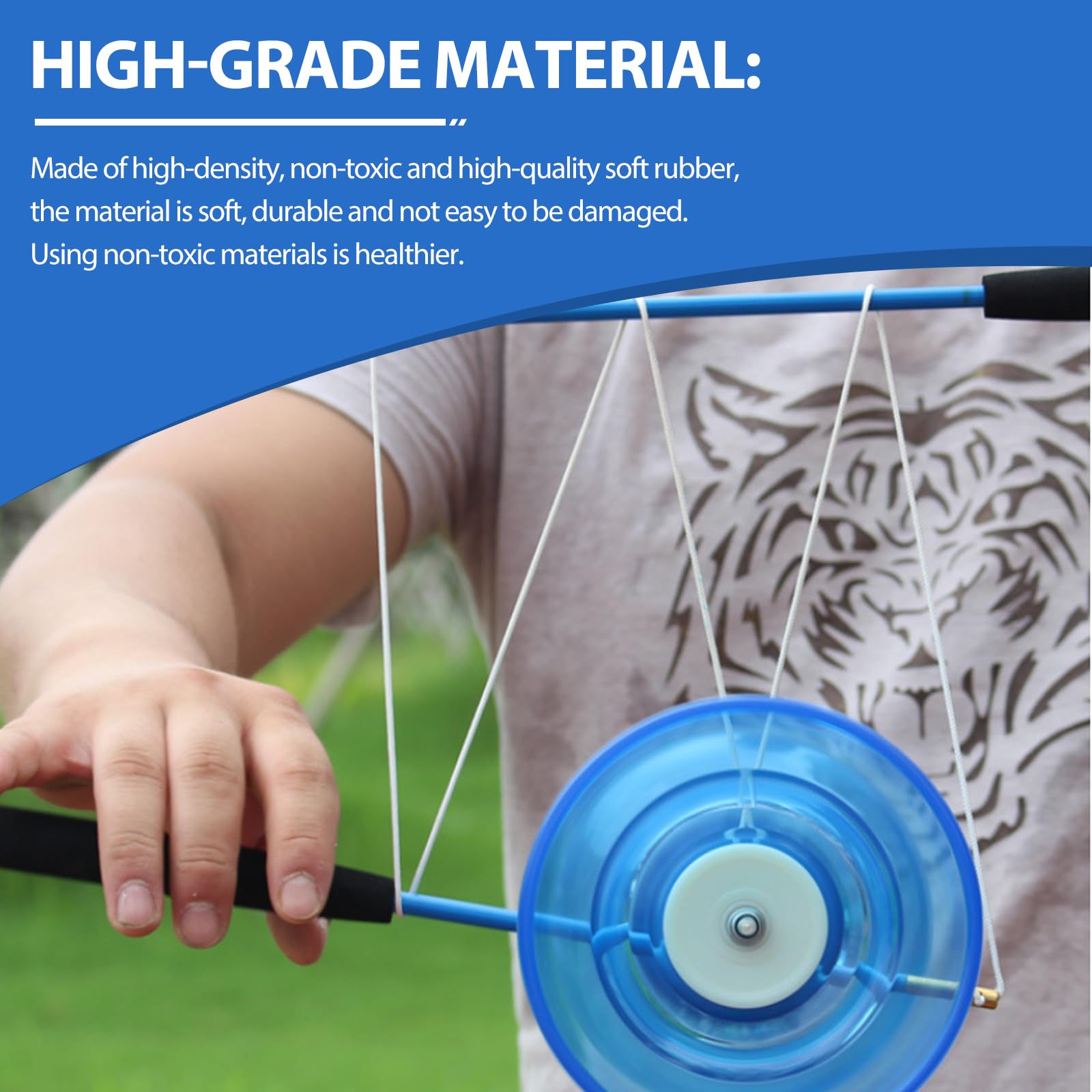 Diábolo LED con rodamiento de bolas, DiaBolo con rodamiento de bolas, diábolo luminoso en la oscuridad, juego de malabarismos para niños y adultos, principiantes profesionales, rueda libre circo