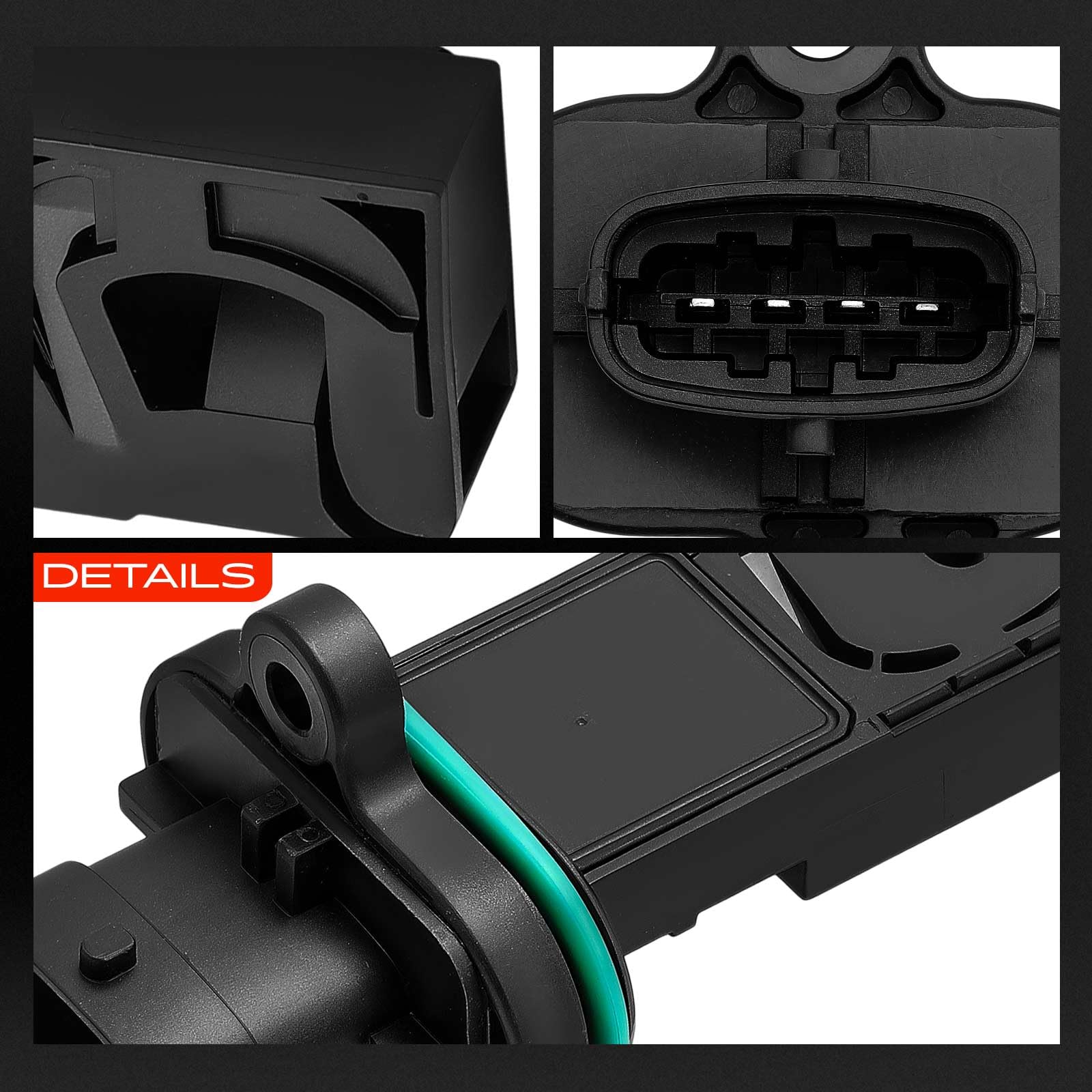 Frankberg Sensor de aire de admisión 4-Polos Compatible con Giulia 952 Stelvio 949 Replace# 0280218414,55272167