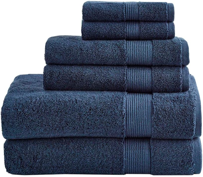 Under The Canopy Organic Cotton Classic Towels - Navy - 2 Bath Sheets