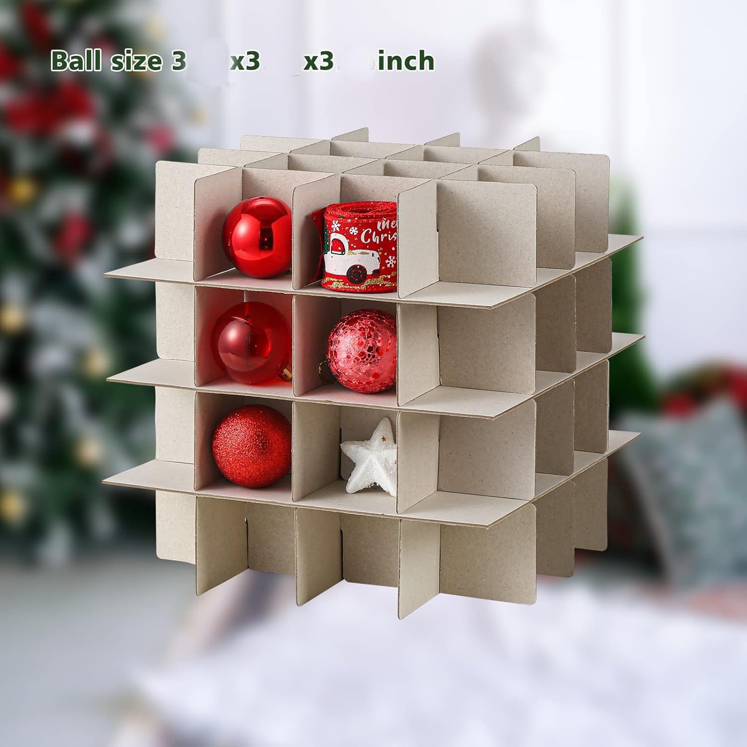 Almacenamiento Navidad Winpull Caja De Almacenamiento De Adornos De Navidad  Con 8 Bandejas, Contenedor De Almacenamiento De Navidad Para Decoraciones  Navideñas De 128 A 3 Pulgadas, Organizador De Navidad Grande Con Funda, image size:1500x1500