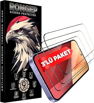 Rongep [3'lü Paket] Redmi Note 13 Pro 4G için Ekran Koruyucu 9H Sertlikte Anti-Static Temperli Cam Netlik ve Dokunmatiği Etkilemeyen Çizik ve Darbelere Karşı Redmi Note 13 Pro 4G Ekran Koruyucu
