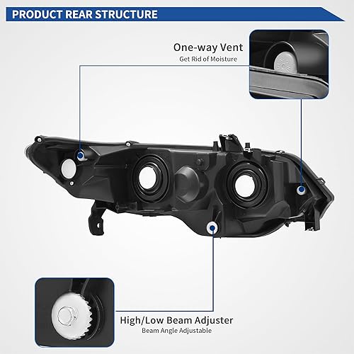 Miniatura 292 de oEdRo Faros delanteros compatibles con Ford F150 / 06-08 Lincoln Mark LT Pickup 2004, 2005, 2006, 2007, 2008, Ford F150 / 06-08 Lincoln Mark LT OE