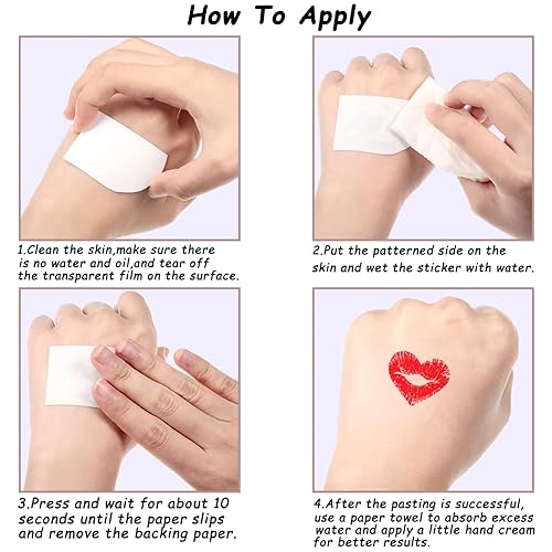 Miniatura 6 de 12 hojas de tatuajes temporales para el día de San Valentín para niños y mujeres gnomos decoraciones del día de San Valentín suministros de fiesta