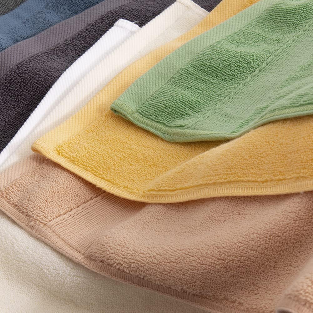 Best Seller Pidada Hand Towels Set of 2 100% Cotton Highly Absorbent Soft Hand Towel for Bathroom 13.8 x 29.5 Inch (Yellow)