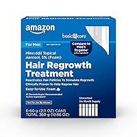 Vista 6 de Yaxa Basic Care Minoxidil Aerosol Tópico, Espuma al 5% Tratamiento para el Crecimiento del Cabello para Hombres, Sin Fragancia, Suministro de 3
