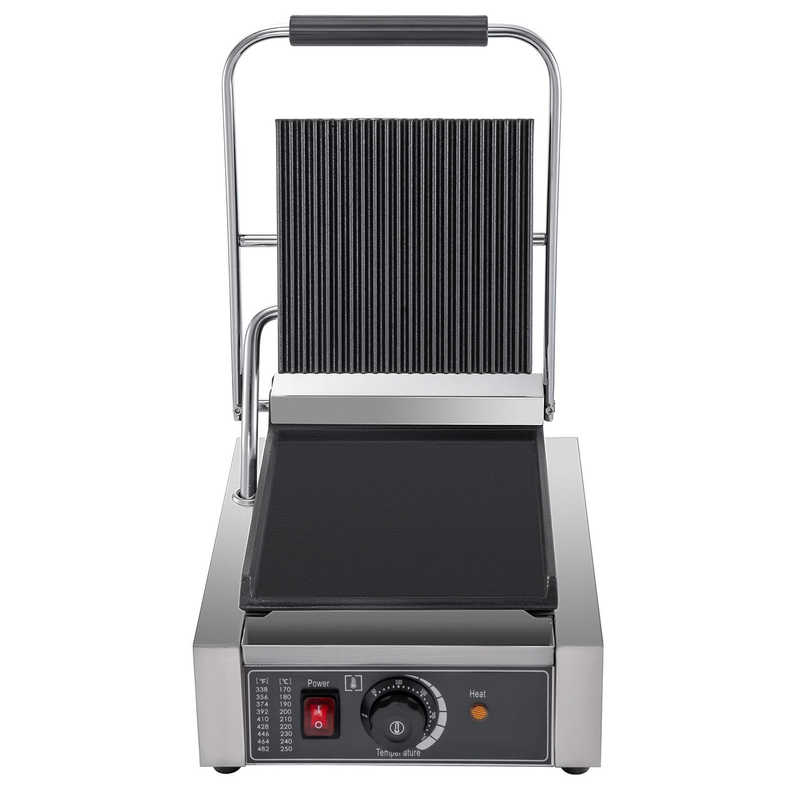 Komercyjna Prasa Panini Grill Elektryczna Prasa Do Kanapek Grill 1800 W Prasa Do Kanapek Toster Pojedyncze Głowice Prasa Do Grilla Panini Toster Komercyjna Maszyna Do Kanapek Do Kuchni