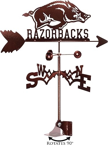 Miniatura 1 de SWEN Products Veleta Arkansas Razorbacks (montaje ajustable incluido)