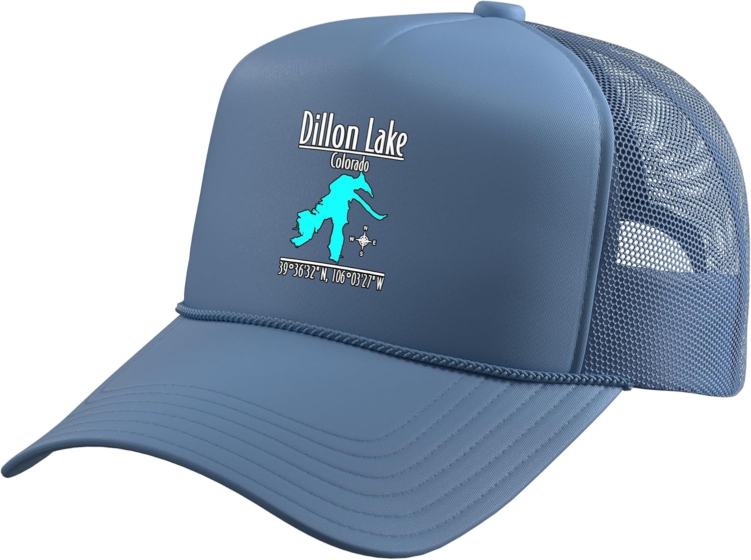 Dillon Lake Colorado - Modern Trucker Hat with Adjustable Mesh Back