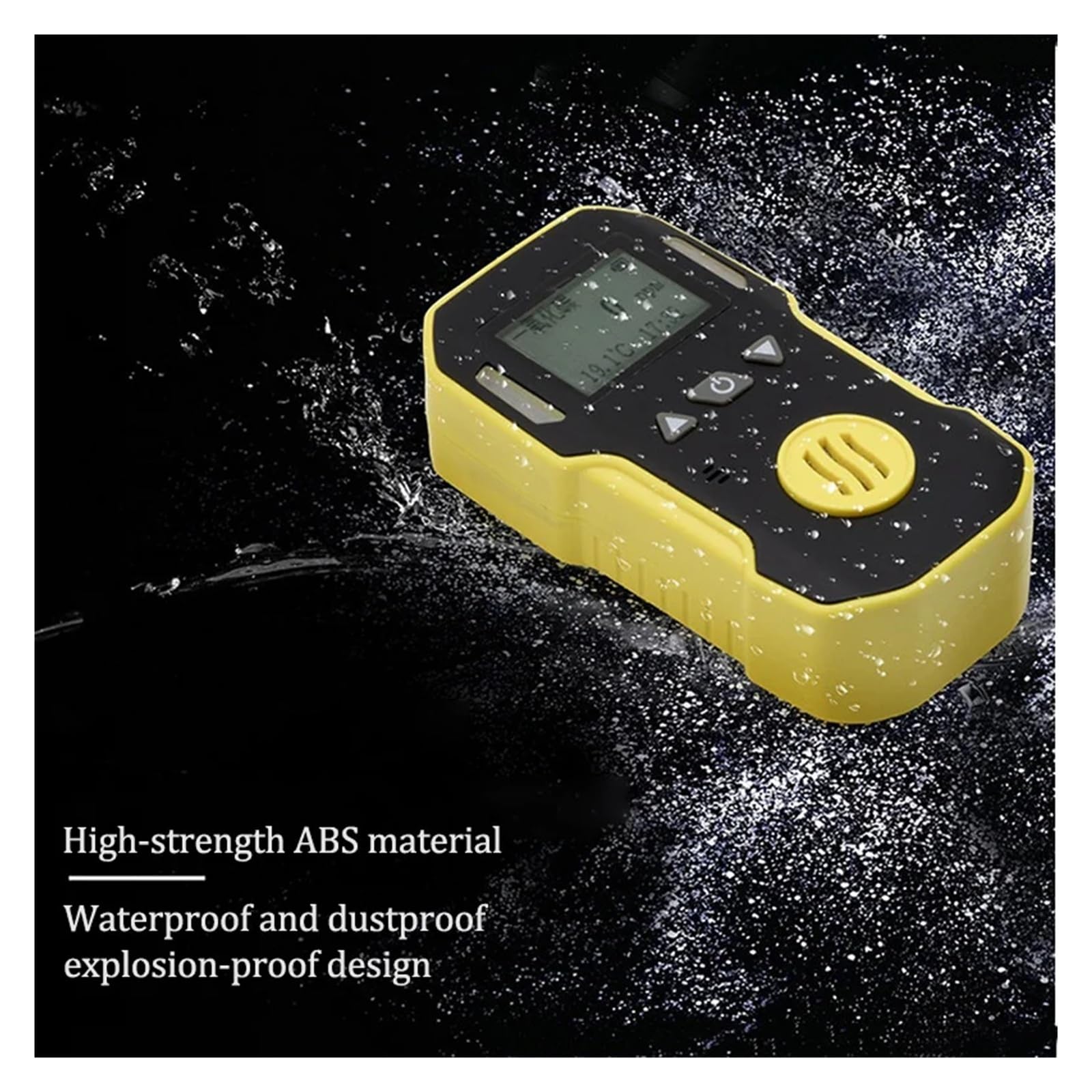 Detector de Fugas Gas Profesional, Monitor C2H4 portátil, analizador con Sistema Alarma for el Trabajo y hogar Alta sensibilidad para Laboratorio