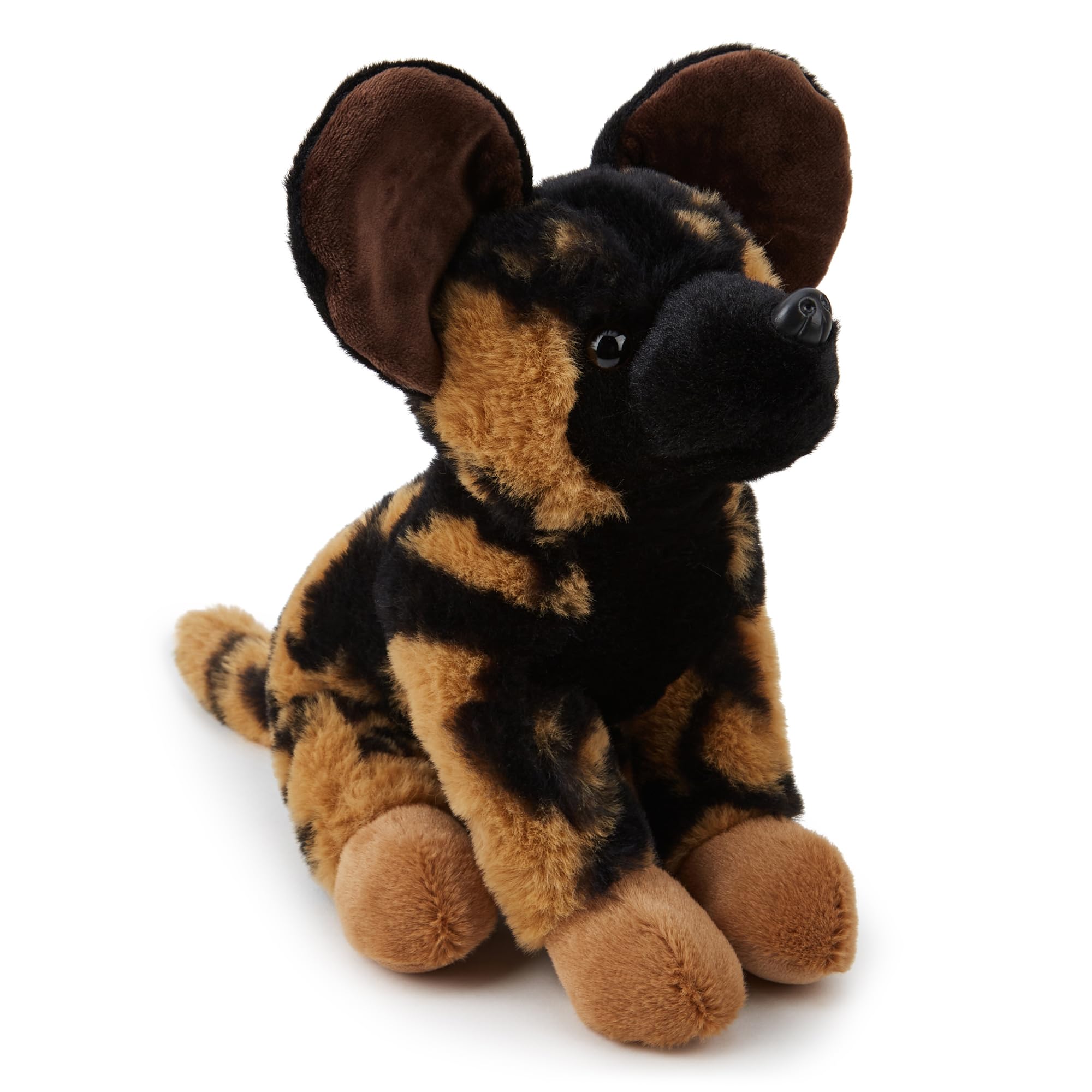 Zappi Co African Painted Dog Plush Toy (35cm) - Colorful, Soft Wildlife, Eco-Friendly, Ideal for Kids' Adventure Games, Recycled