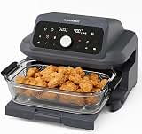 MAGNIFIQUE Casserole Air Fryer 6 Quart Large Capacity, Glass Air Fryer Oven Non Toxic, 12-in-1 Digital Touchscreen, Full Glass Viewing Window, Rapid Hot Air Circulation, Includes Basket & Storage Lid — image 1