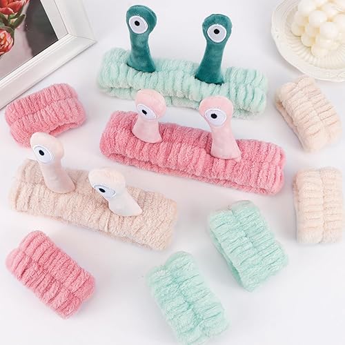 Miniatura 7 de Snail Spa - Juego de diadema y pulsera, cuidado de la piel y maquillaje, diadema para lavado de cara, lindo juego de spa de animales para mujeres y