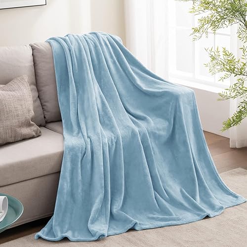 Miniatura 233 de BEDELITE Fleece Blanket White Throw Blanket for Couch & Bed, Luxury Plush Cozy Fuzzy Blanket 50" x 60", Super Soft Warm Lightweight Throw Blanket