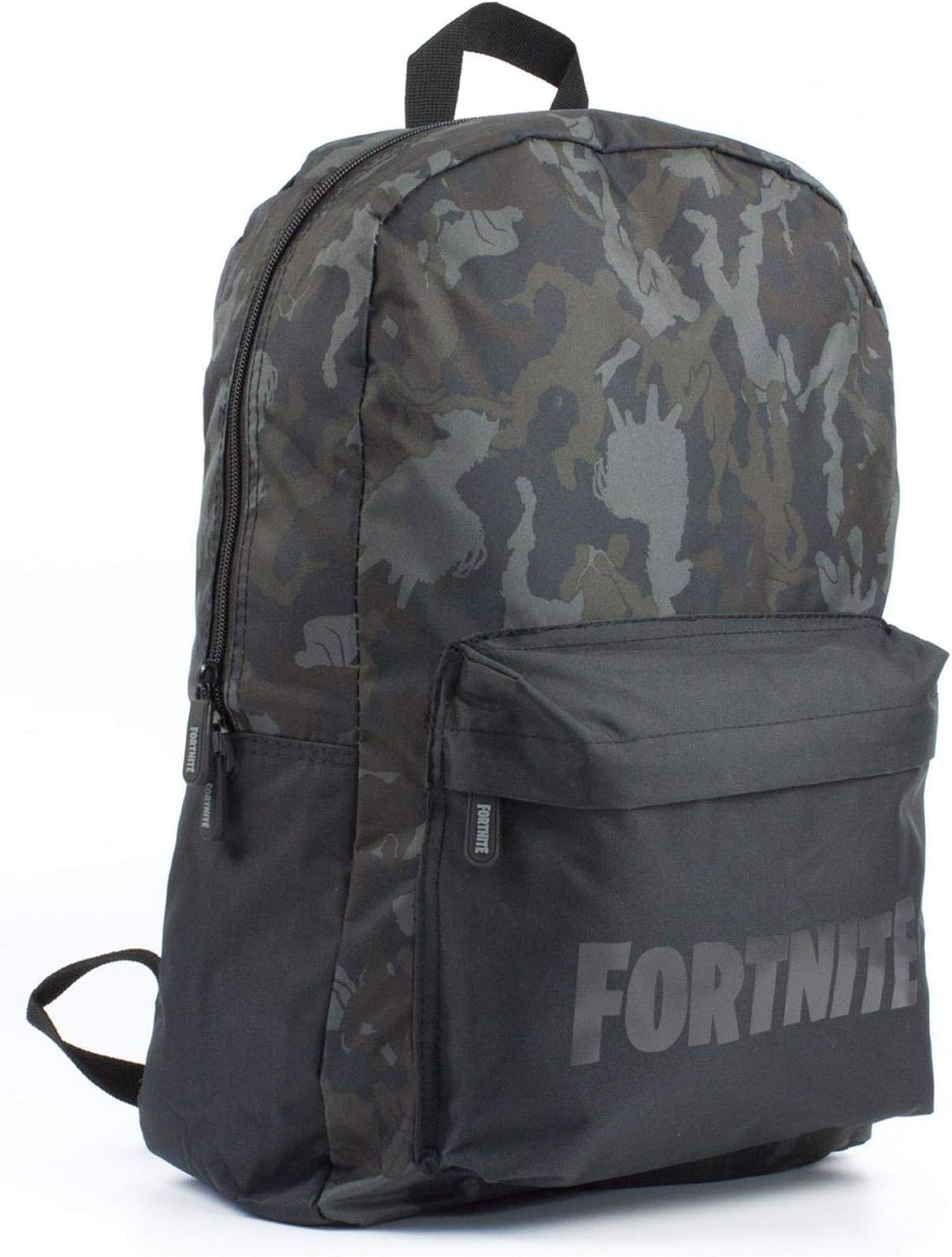 Vanilla UndergroundFortnite Character Emote Camo Llama All Over Print Black/Khaki Backpack Bag
