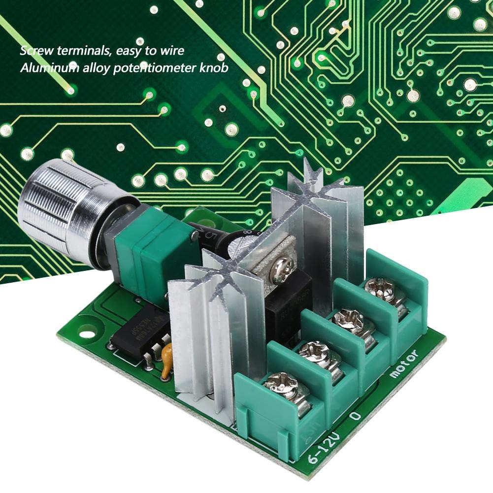 DC Motor Governor, 6V-12V 6A PWM DC Motor Governor High Power Stepless Variable Speed Switch Designed with Convenient Screw Terminals for Quick Wiring: Tools & Home Improvement