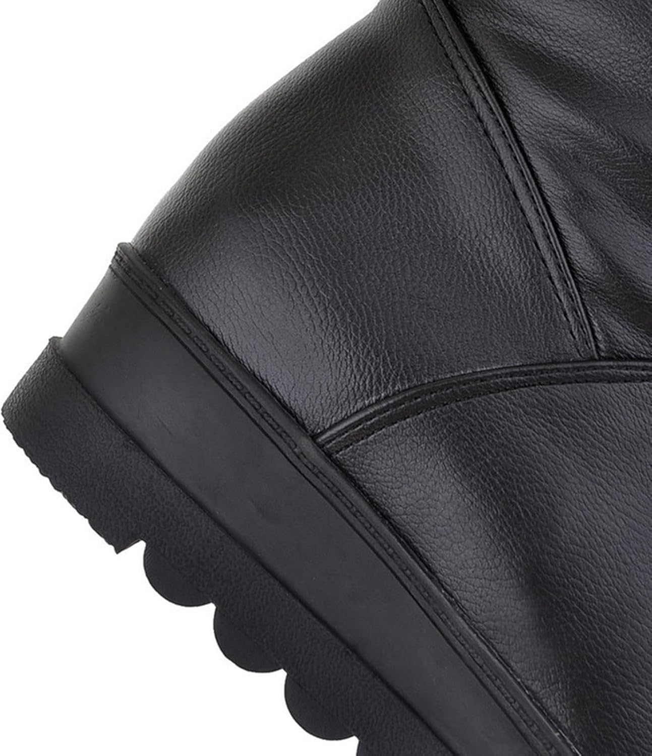 Women's Warm Fur Lined High Snow Boots Outdoor Waterproof Rainproof Pull-On Knee-High Boots Suitable For Winter Outdoors, Snow, Driving