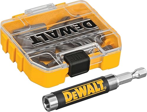 Miniatura 2 de DEWALT Juego de guía de accionamiento magnético compacto, amarillo (DWAF2058CS) de 18 uds