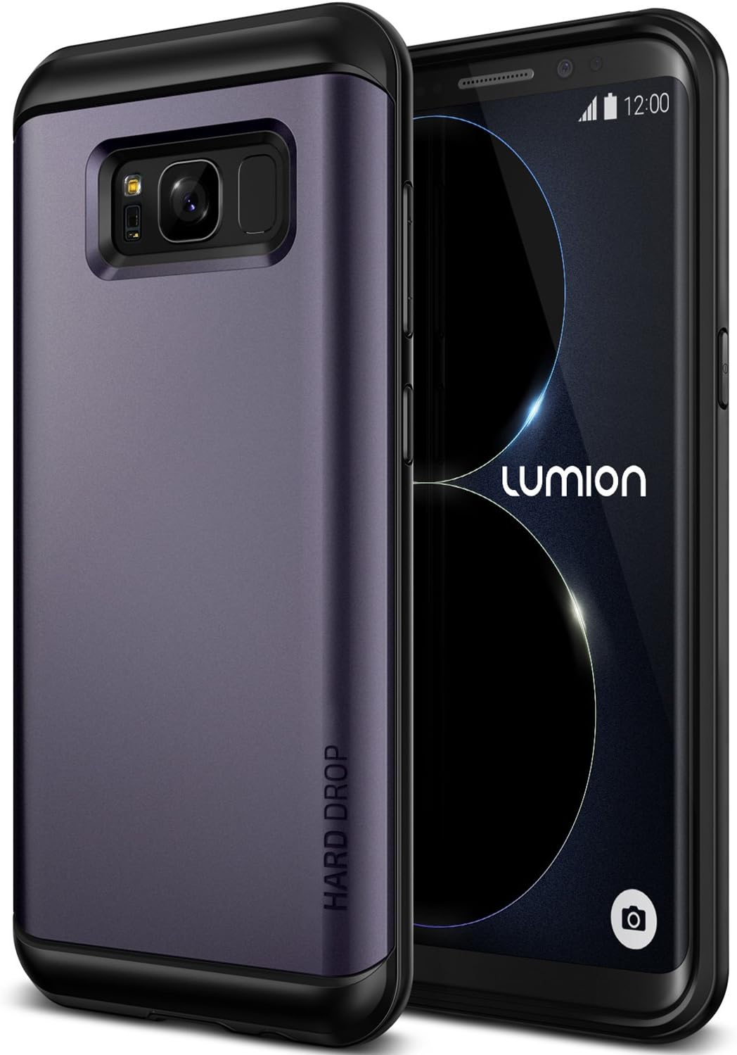 Galaxy S8 Plus Case :: Lumion :: Dual Layer Hard Rugged Drop Protection :: Slim Thin Fit :: Heavy Duty Shock Absorption Cover for Galaxy S8 Plus by Lumion (Patriot - Orchid Purple)