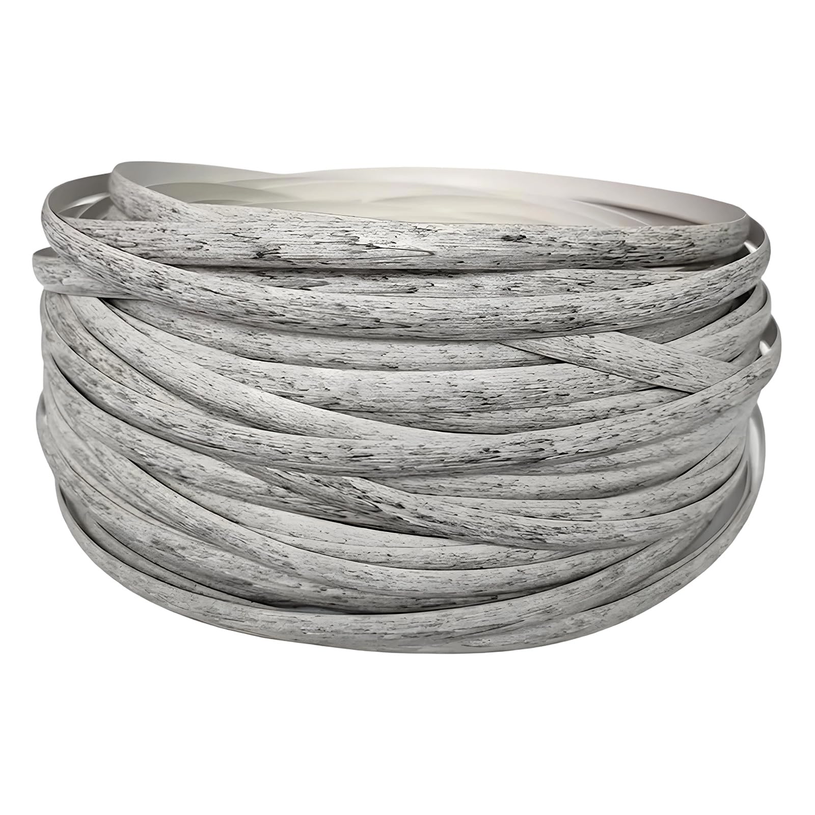 Newft Mottled Gray Wicker Repair Set 120 Feet Rattan Replacement Simple To Install Weaving Strands Set For Damaged Furniture Impermeable Wicker Repair
