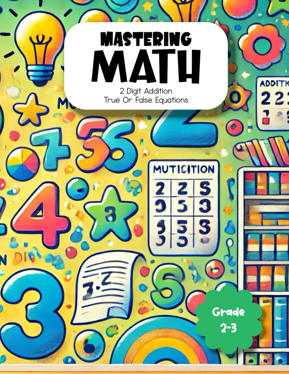Mastering Math 2 Digit Addition True Or False Equations Grade 2-3: Building Strong Arithmetic Foundations for Young Learners Essential Two-Digit ... True False Equation Exercises for Grades 2-3