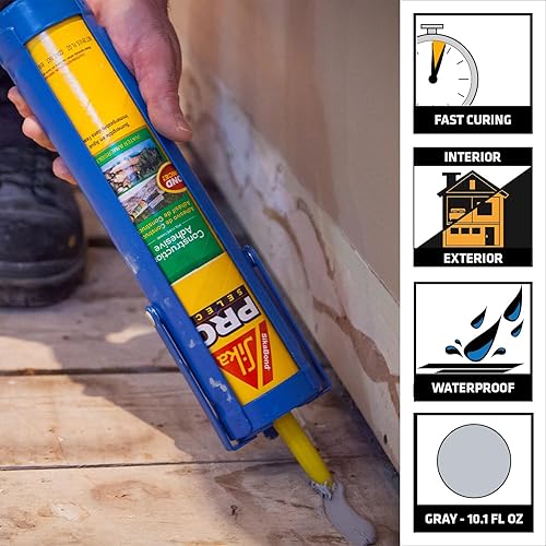 Miniatura 2 de Sika SikaBond Adhesivo de construcción  Calafateo de poliuretano avanzado  Gris  para uso en superficies exteriores  Sumergible en agua y resistente