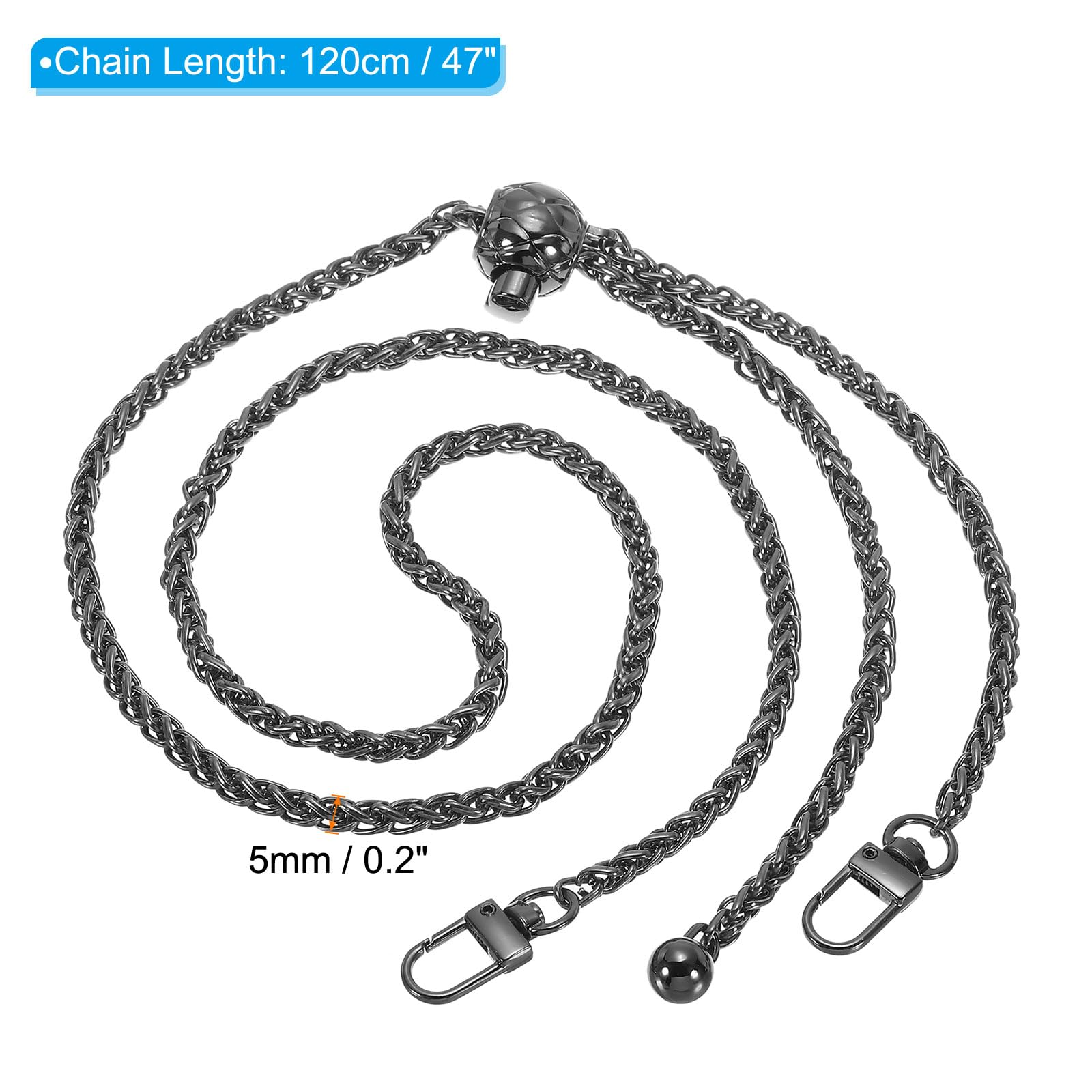PATIKIL 47 Inch Thin Purse Chain Strap Adjustable - Image 2
