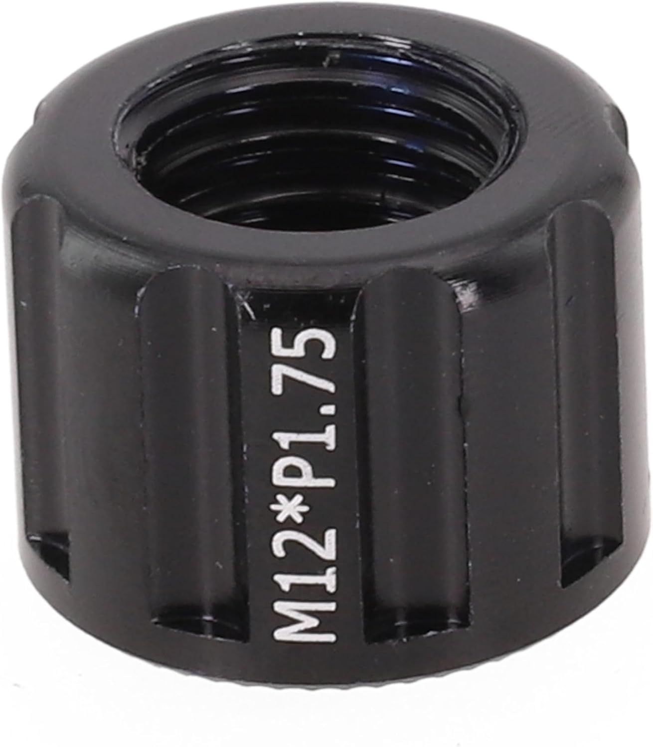 Bicycles Thru Axles Nut M-15, With P1.0 P1.5 P1.75 Thread Pitch, Aluminum Alloy Hub Shaft Cap For 12Mm And 15Mm Axles Replacement, For Cycling And Outdoor Riding Stability(M12x1.75mm)