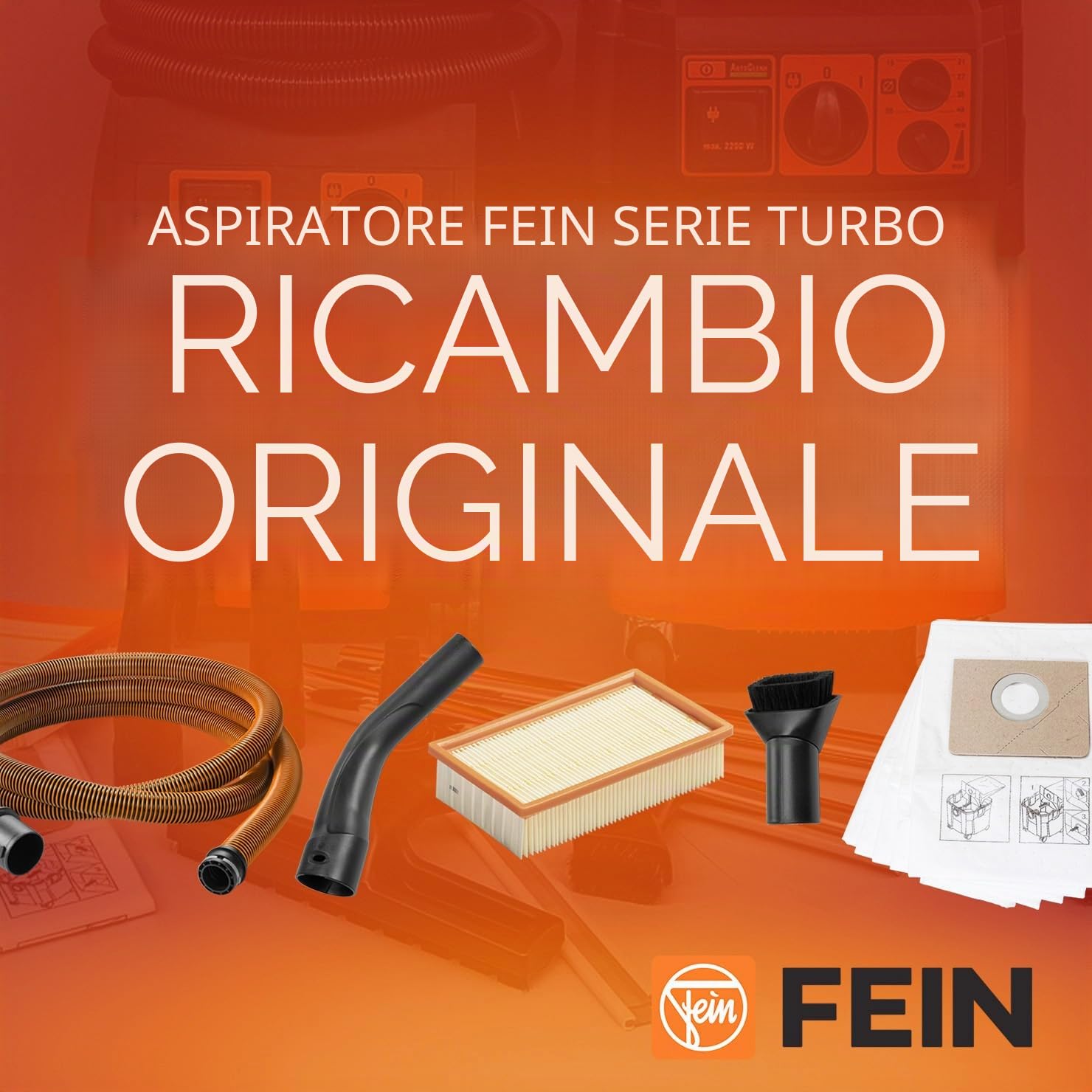 FEIN Filtro Pieghettato per Aspiratori Dustex 25/35