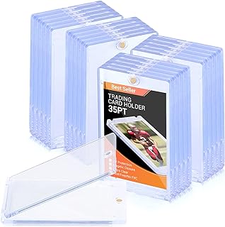20 Pack - Magnetic Card Holder, 35PT Magnetic Trading Card Holder, Baseball Card Holder, Hard Acrylic Card Cases, Card Protector for Game Baseball Sports Card, Fit for Standard Card