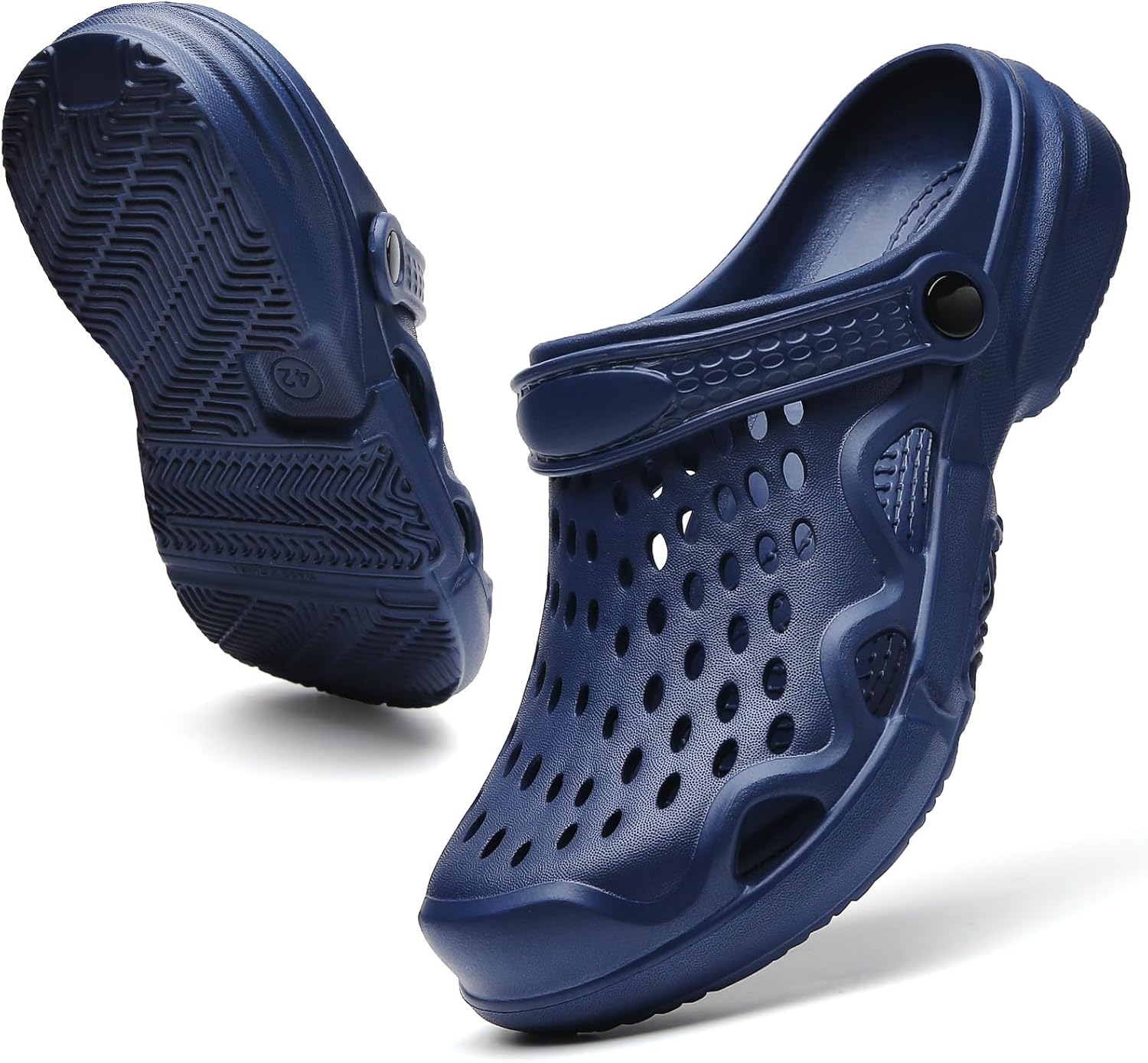 CERYTHRINA Mens Garden Clogs Lightweight Breathable Slip on Sandals Fashions Pool Beach Shoes Non Slip Home Clogs Slippers