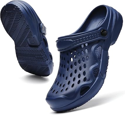 CERYTHRINA Mens Garden Clogs Lightweight Breathable Slip on Sandals Fashions Pool Beach Shoes Non Slip Home Clogs Slippers