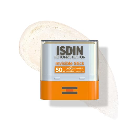 ISDIN Fotoprotección Invisible Stick SPF 50 para Zonas Sensibles