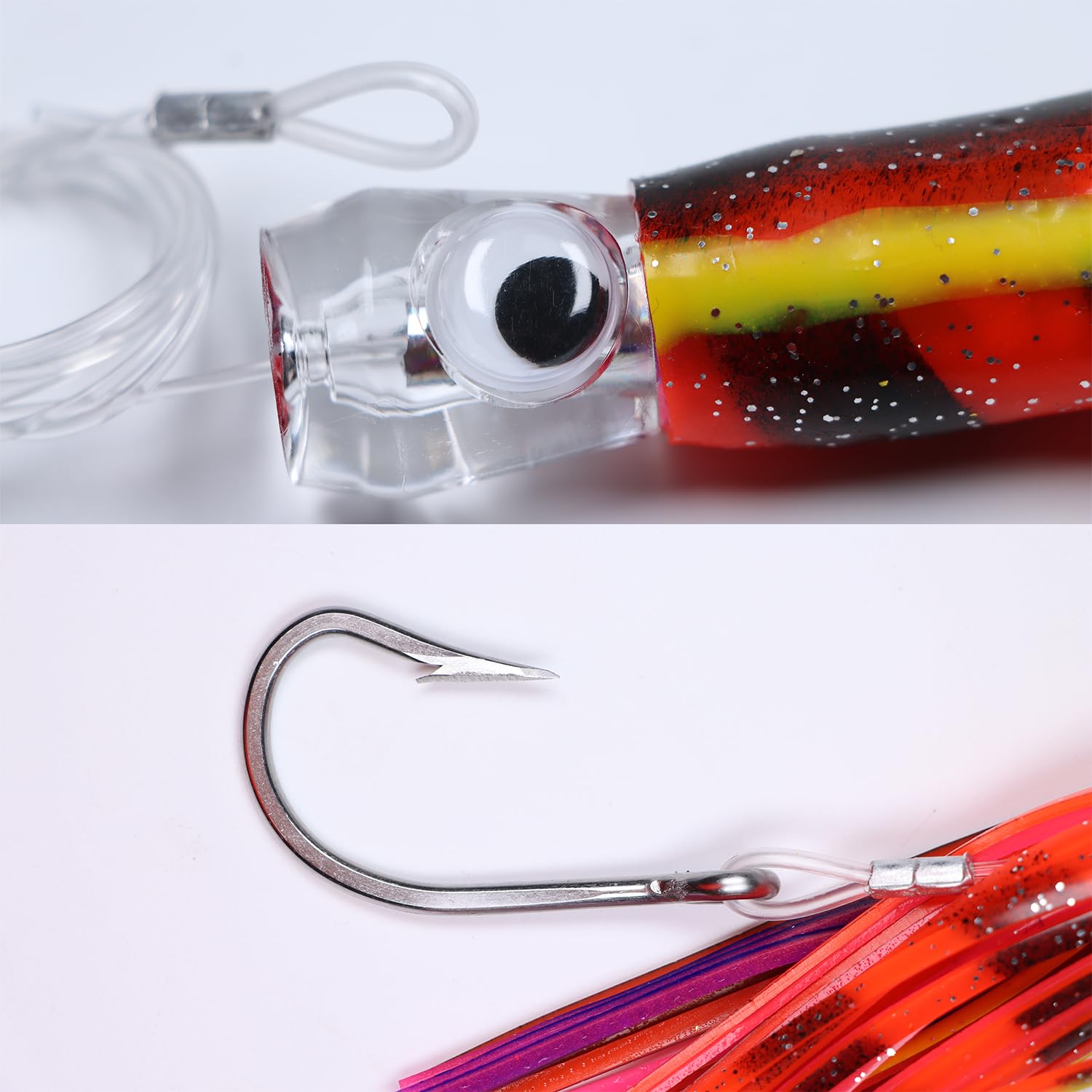 EXAURAFELIS Leurre de pêche à la traîne 16,5 cm 6 pcs