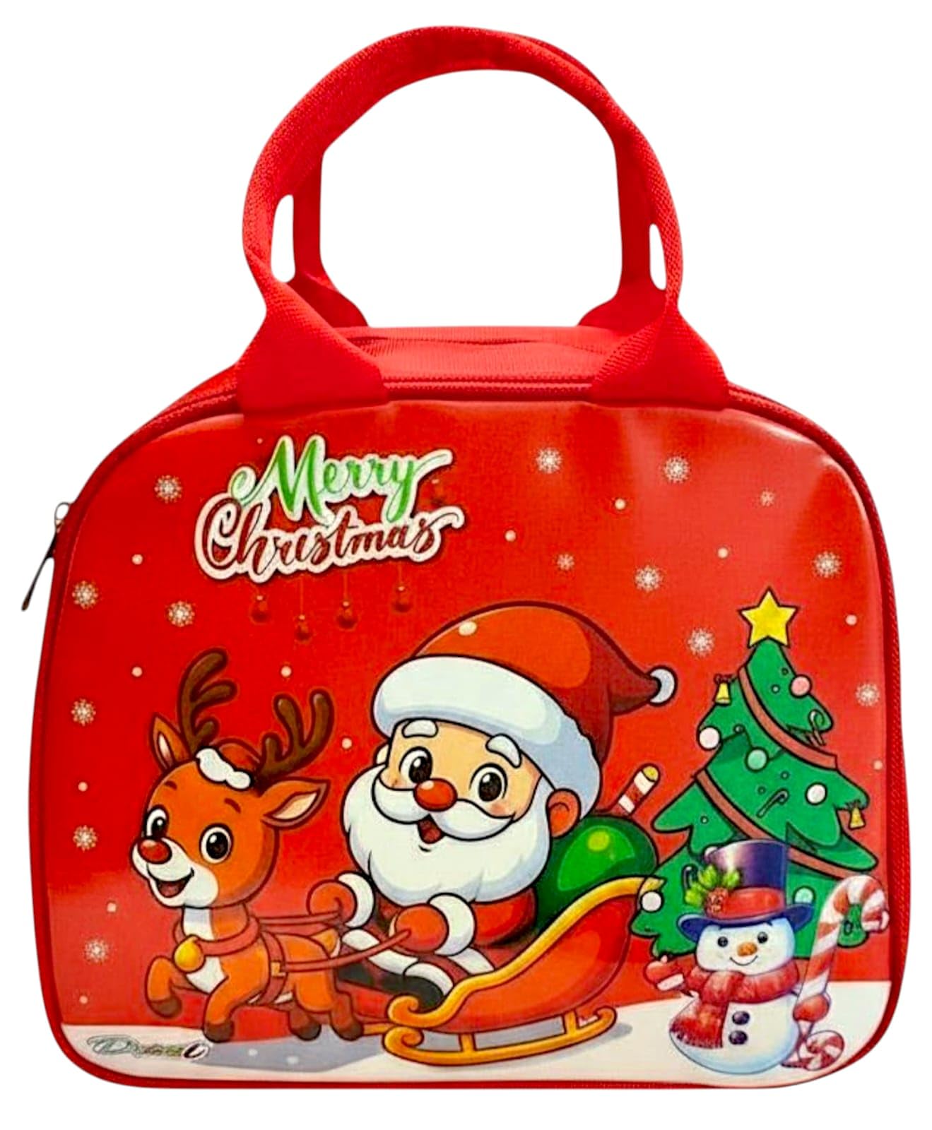 Christmas Kids Sling Bag – Cute Holiday Shoulder Bag for School, Gifts & Travel | Festive Santa Print Crossbody Bag for Boys & Girls | Christmas Return Gift for Kids (1 Pcs) Random Colour-image-47