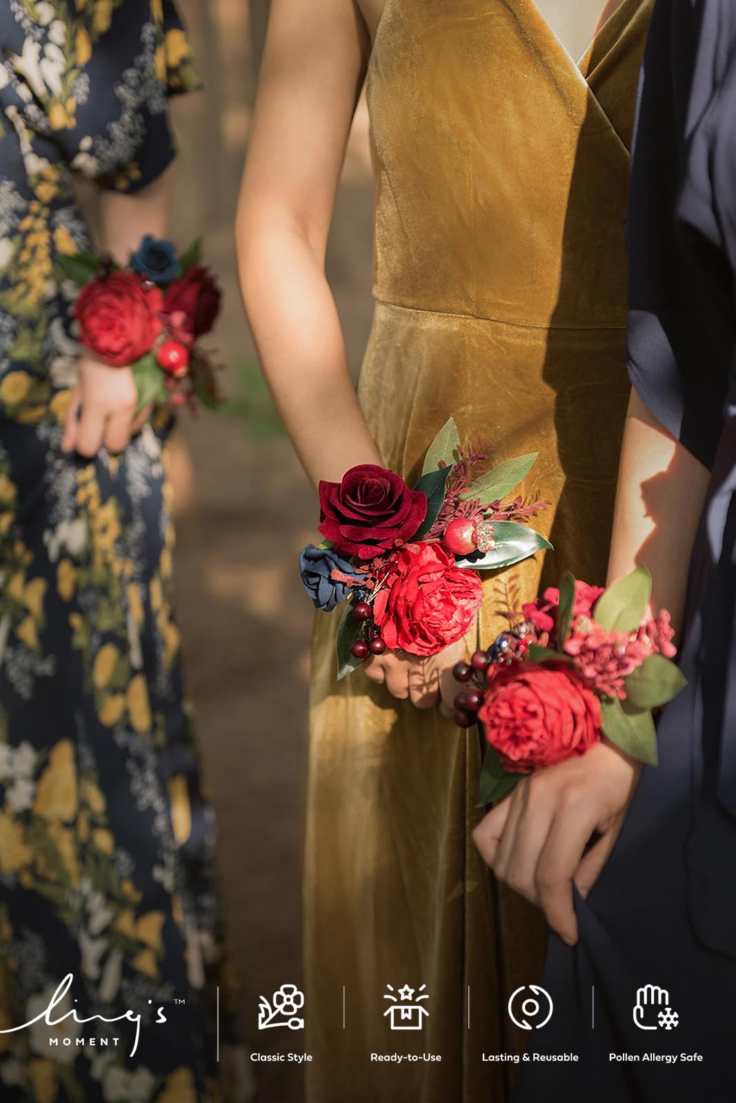 Amazon.com: Ling's moment 6pcs Wedding Wrist Corsage Artificial Flowers, Girl/Mother Homecoming Prom Corsages Wristlet Dcor, etc. Burgundy and Navy Blue : Home & Kitchen Amazon.com: Ling's moment 6pcs Wedding Wrist Corsage Artificial Flowers, Girl/Mother Homecoming Prom Corsages Wristlet Dcor, etc. Burgundy and Navy Blue : Home & Kitchen