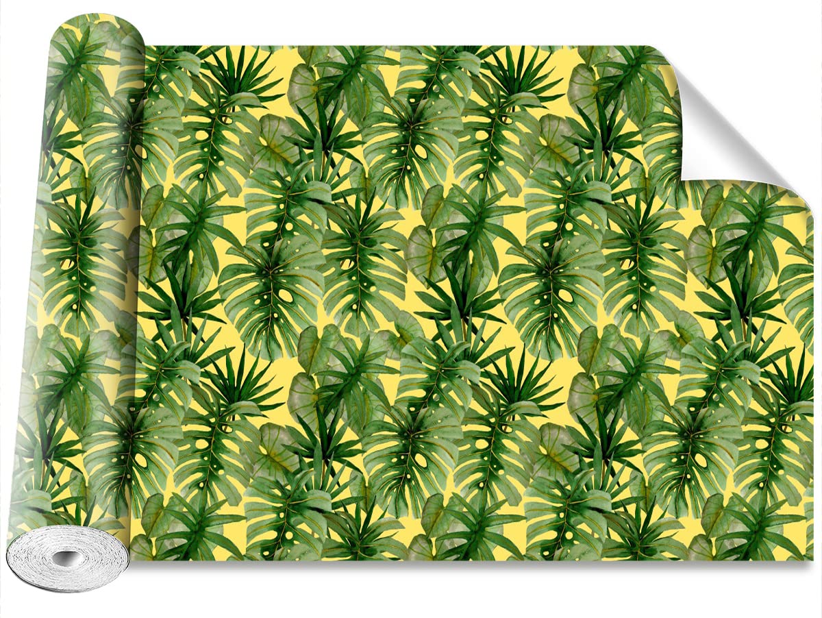 Papier peint camouflage motif palme du monstre 152x104cm pour decoration murale