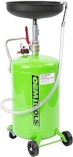 OEMTOOLS 87042 18 Gallon Portable Oil Lift Drain, Waste Oil Drain with Steel Waste Oil Container, Oil Changing, Oil Dolly for Motor Oil Drain, Funnel Drain