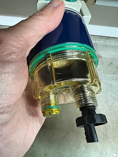 Miniatura 7 de Separador de agua con filtro de combustible R12T Compatible S3240,120AT R12T NPT ZG14-19 (compatible con motores fuera de borda de manguera de 38